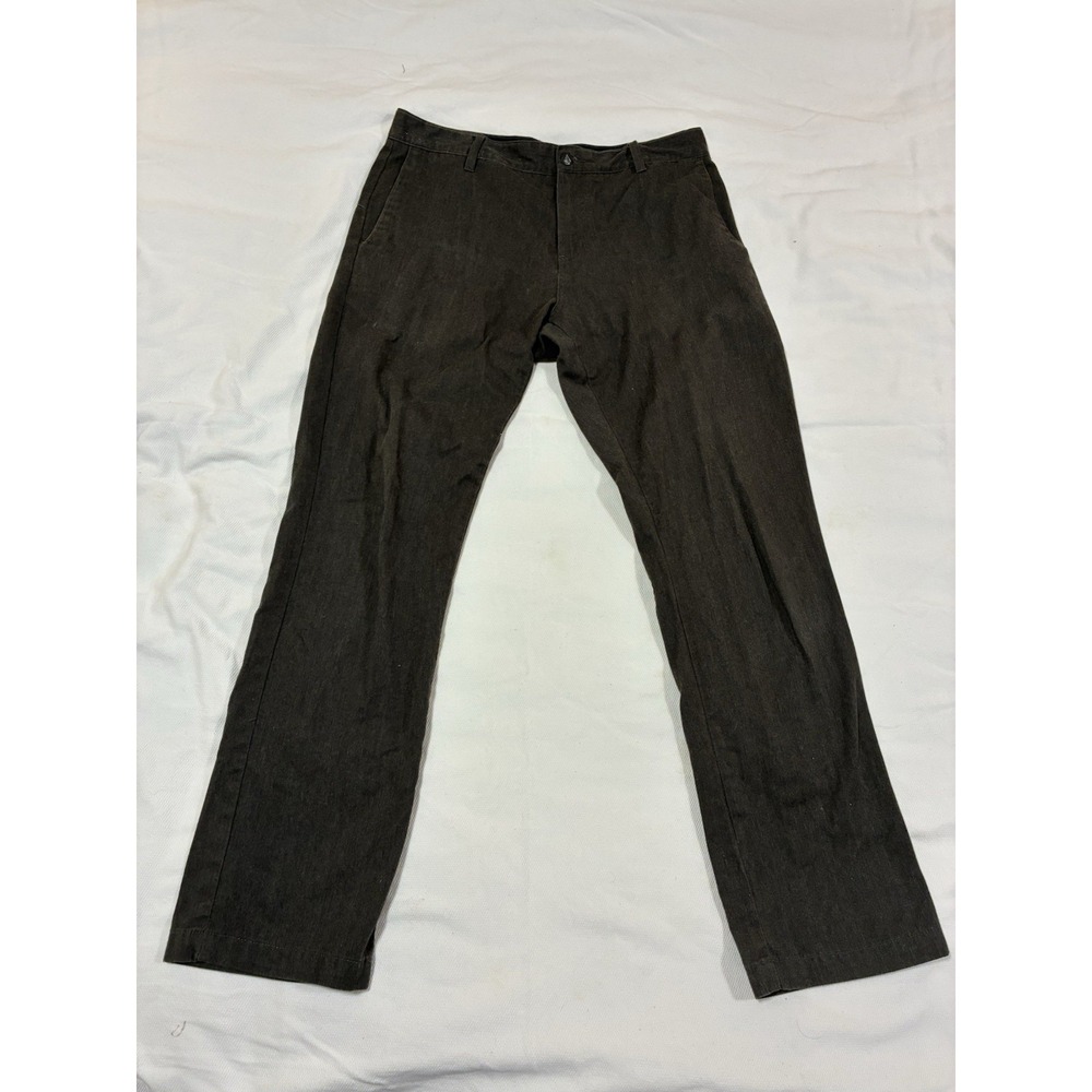 Volcom Men's 33 Corp Class Chino Pants Gray Dark Gray Straight Leg Casual Skater